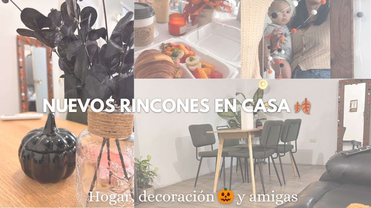 Entre hogar, amigas y otoño 🍂 | Nuevos rincones en casa 🏠 | nuevo comedor+decoraciones Halloween 🎃 