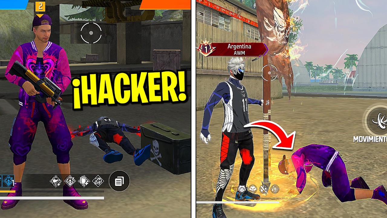 HUMILLANDO HACKERS CON EL 3% ACTIVADO PARTE 23 *nos tiran emotes* ☠️💙 FREE FIRE