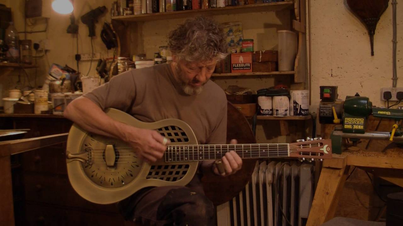 Icarus Duolian 'Antique' Brass Resonator played by Roger Hubbard