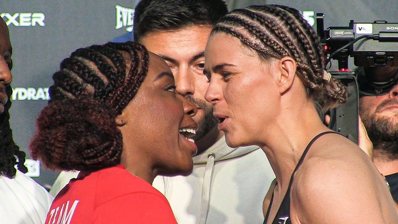 HEATED!! Franchon Crews-Dezurn vs Savannah Marshall • FULL WEIGH-IN • Sky Sports Boxing