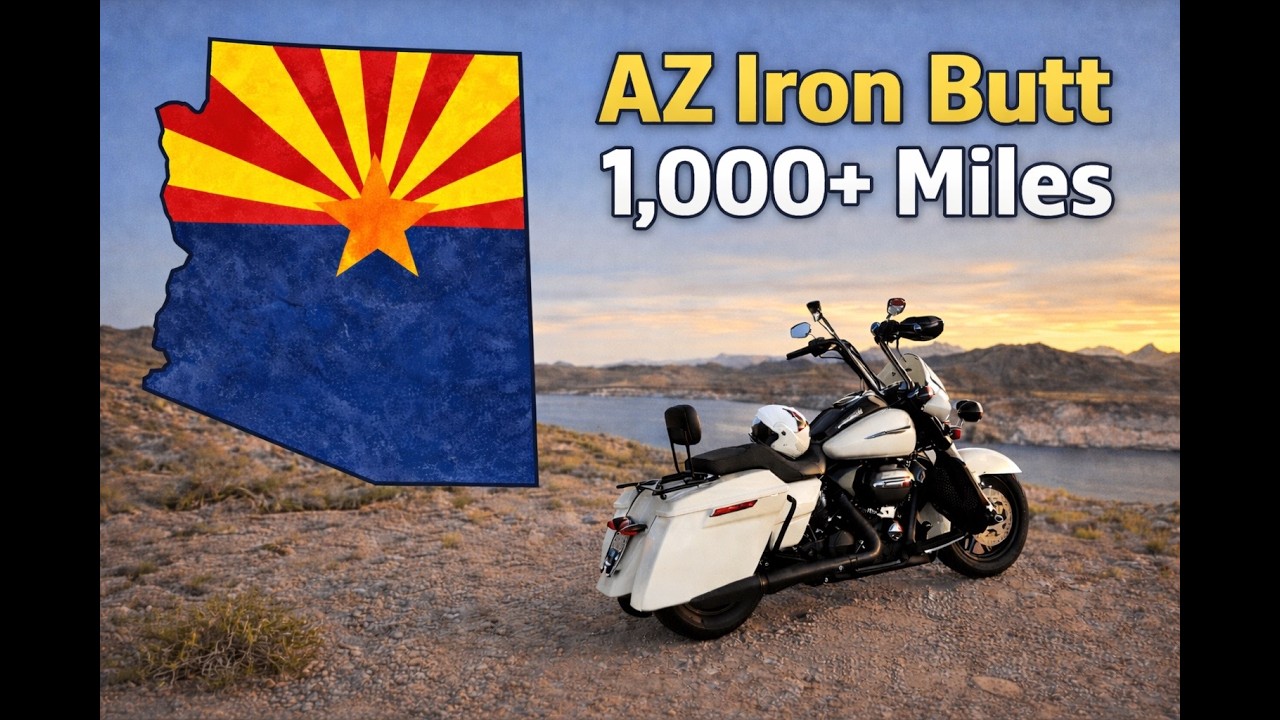 AZ Iron Butt Challenge | 1057 Miles in 18 Hours on a Harley Davidson Road King Special