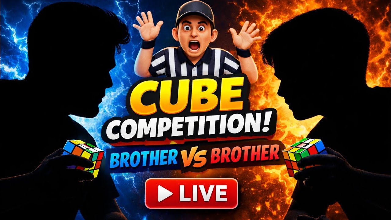 Big brother VS Small brother competition |  Rubik's Cube