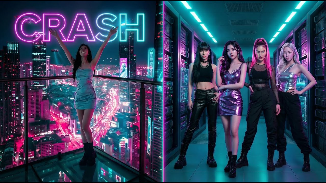 Crash − Queen of hearts【Official Music Video】【HeartMuLa】 #4k #aimv #kpop