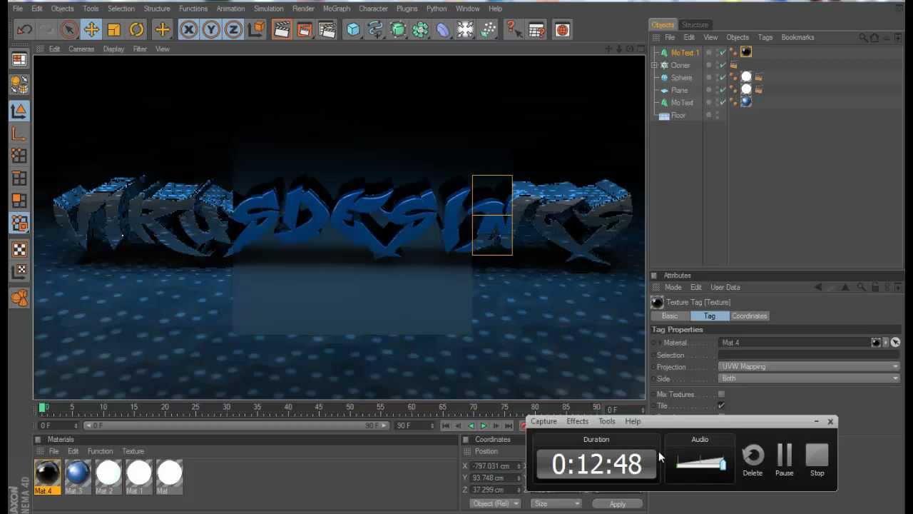 How to make Pro text on Cinema 4D