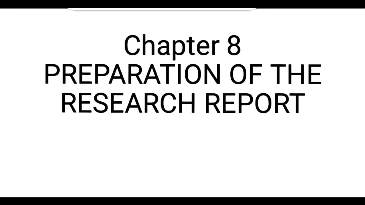 Preparation for the research report /Research methodology /malayalam