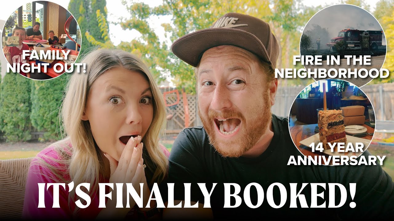 🎉A Memorable Week: 14th Anniversary, Family Time, Neighborhood fire🔥, and It's Finally BOOKED!✈️