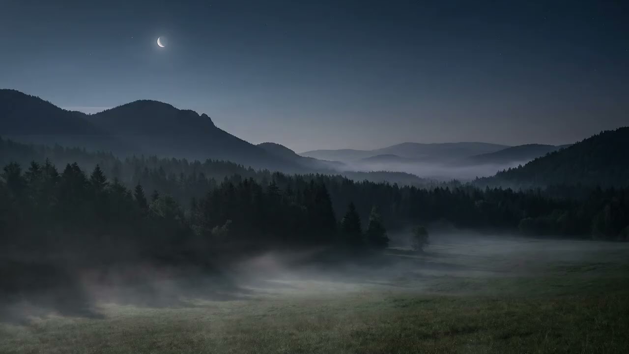 Night Fog Valley 🌙 Deep Calm | Relaxing Ambient Music for Focus & Meditation