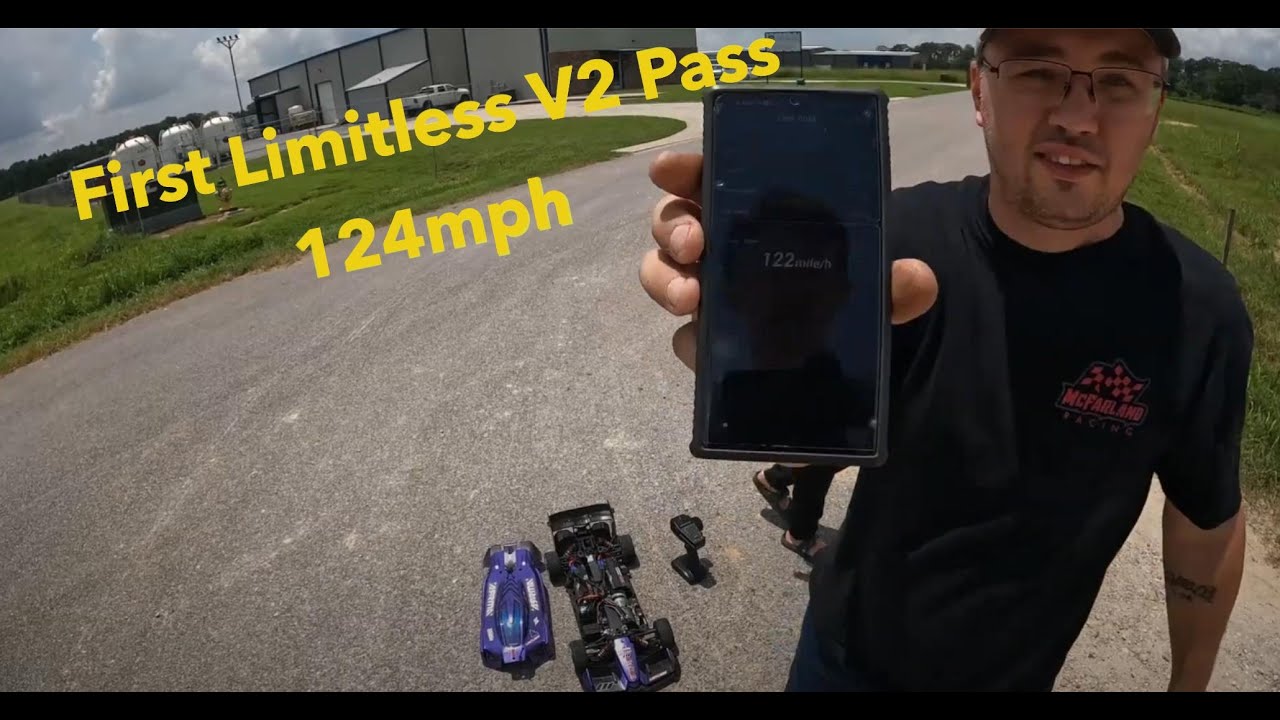 124 MPH ARRMA Limitless V2 First Speed Run! Adrenaline Rush & Speed Blows My Mind
