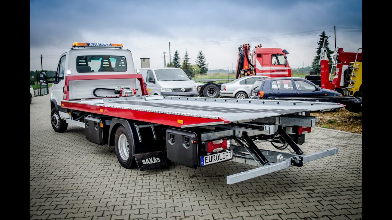 Iveco 65C18 zabudowa hydrauliczna produkcji Eurolift z podporą