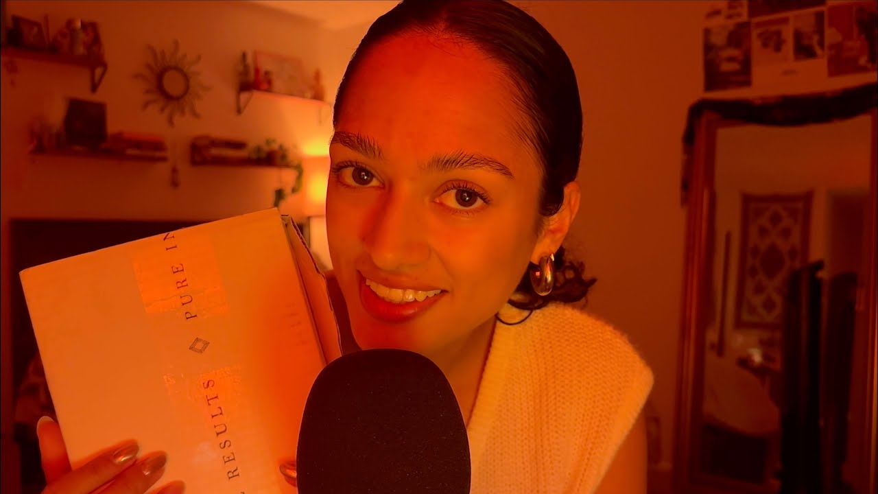 ASMR Unboxing (whisper, tapping, brushing, water sounds, product touching)