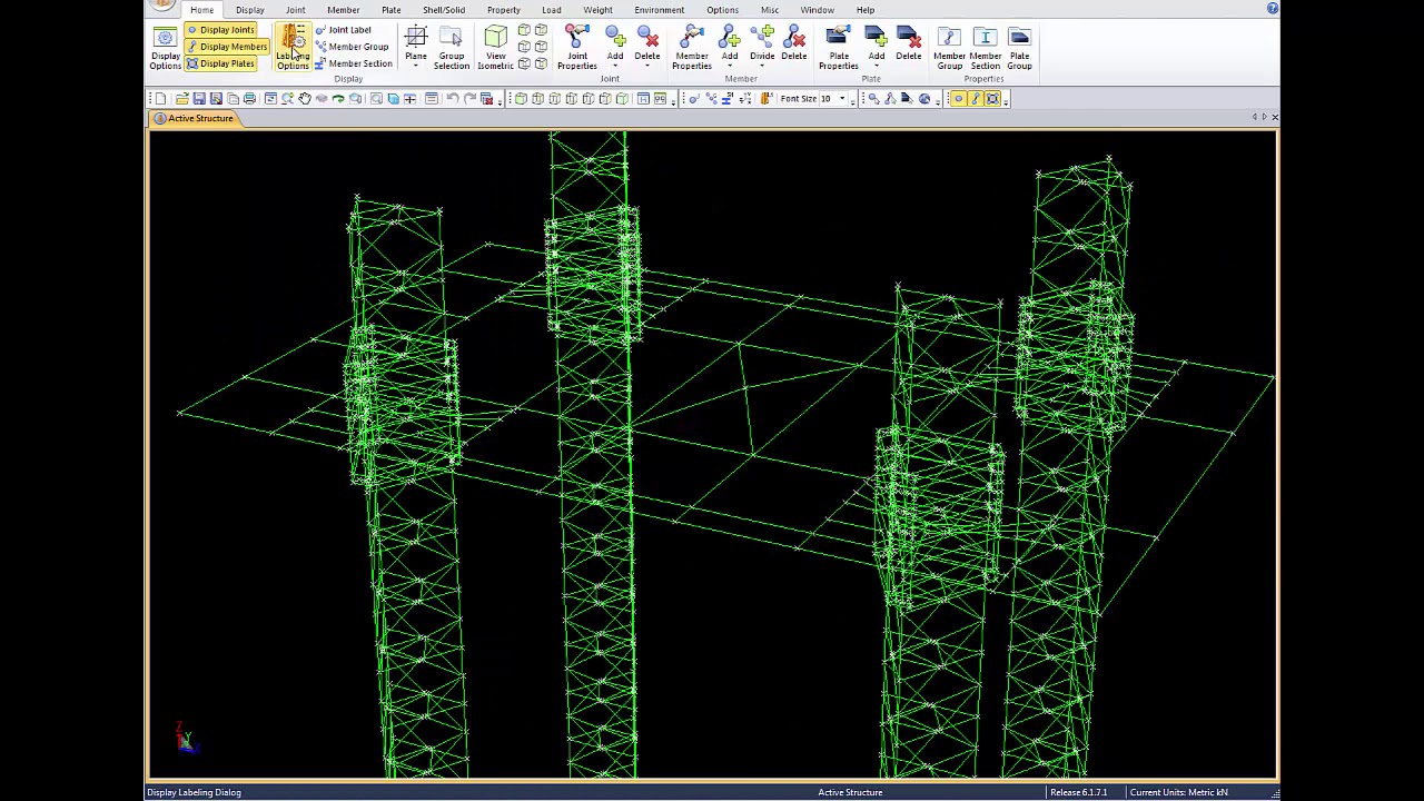 Guide to display Load case on 3D model in Sacs - Sacs tutorial