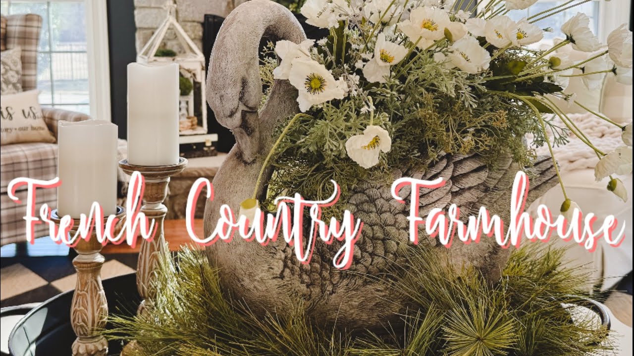 Early Spring French Country Family Room 2025  #decoratewithme #farmhouse #springdecor
