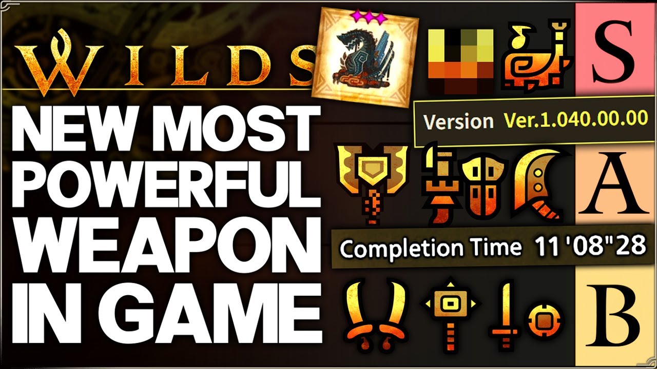 Monster Hunter Wilds - New BEST Highest Damage Weapon in Game - TU4 Weapons Tier List Ranked Guide!