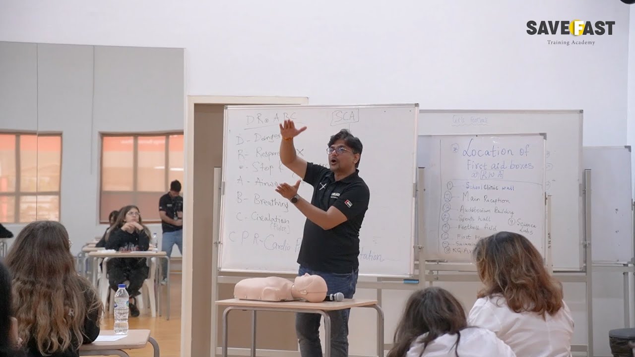 Medic First Aid Training session at Raffles World Academy