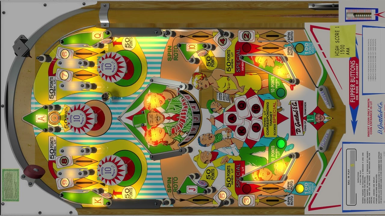 King of Diamonds (Gottlieb 1967) VPX