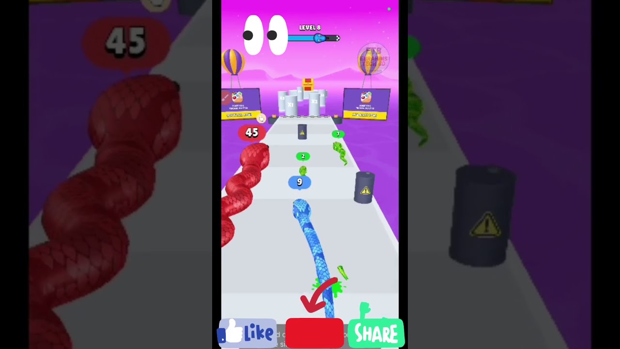💥amazing snake game 💥 cartoon #gaming game gadget #viralshorts #smartphone youtube shorts, game
