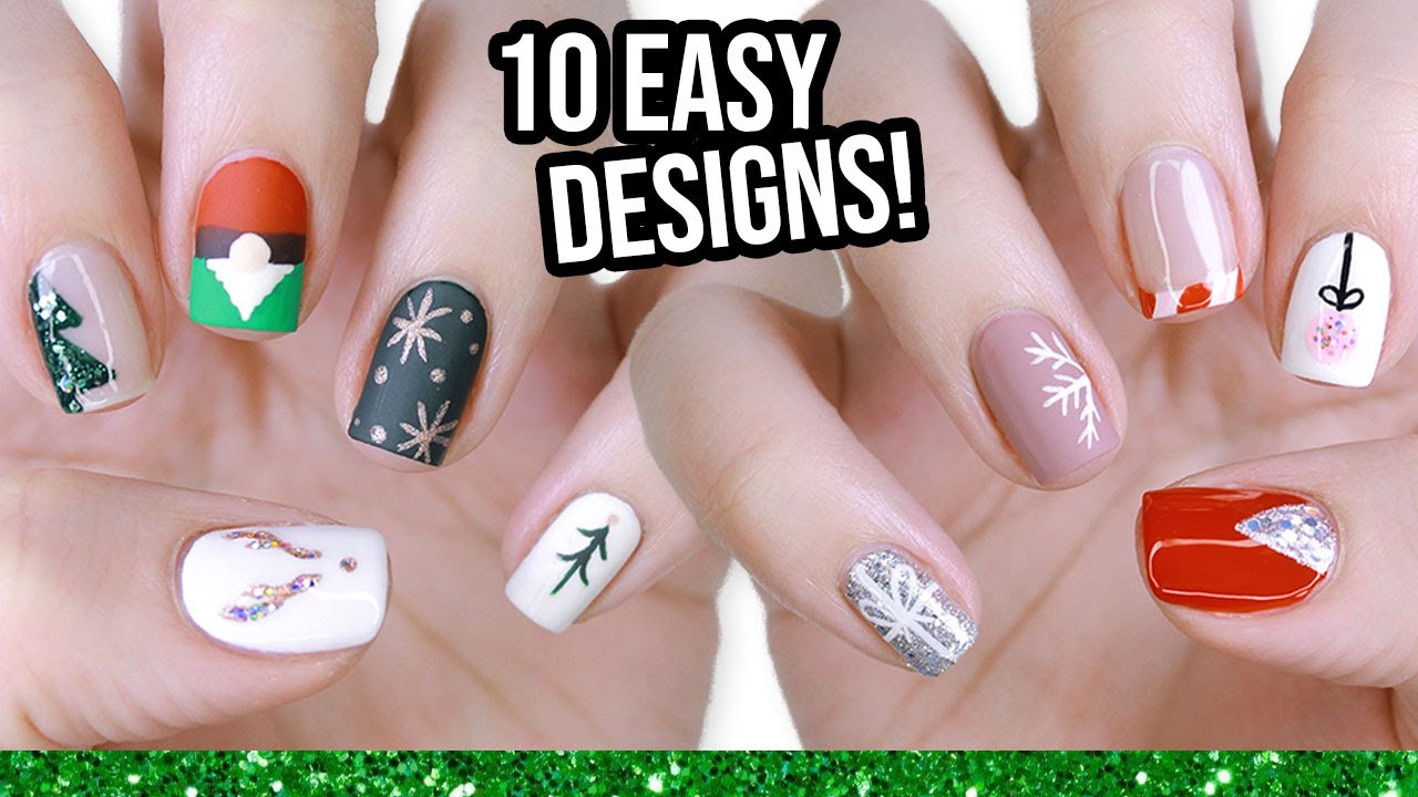 10 Easy Nail Art Designs For Beginners: The Christmas Edition!
