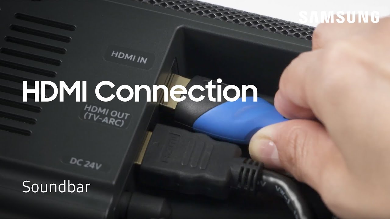 Как подключить внешние устройства к звуковой панели с помощью кабелей HDMI | Samsung US