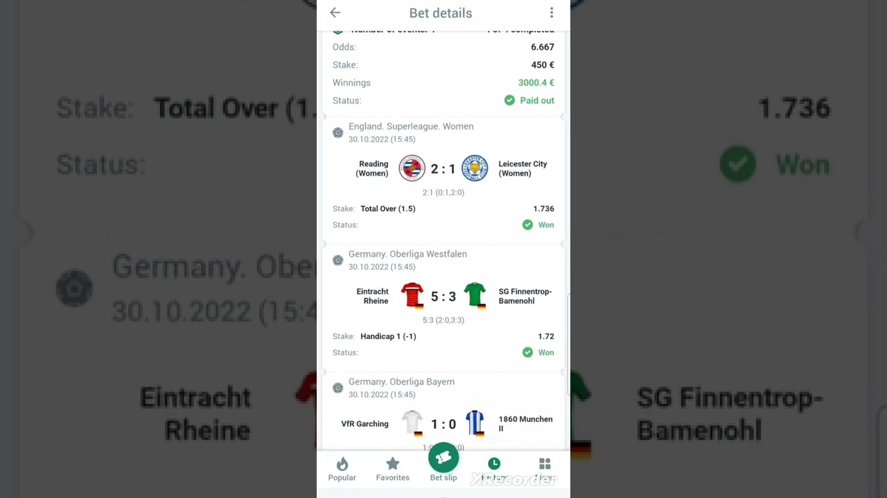 BETTING TIPS - 400&euro; TURNED TO 3000&euro; BETWINNER