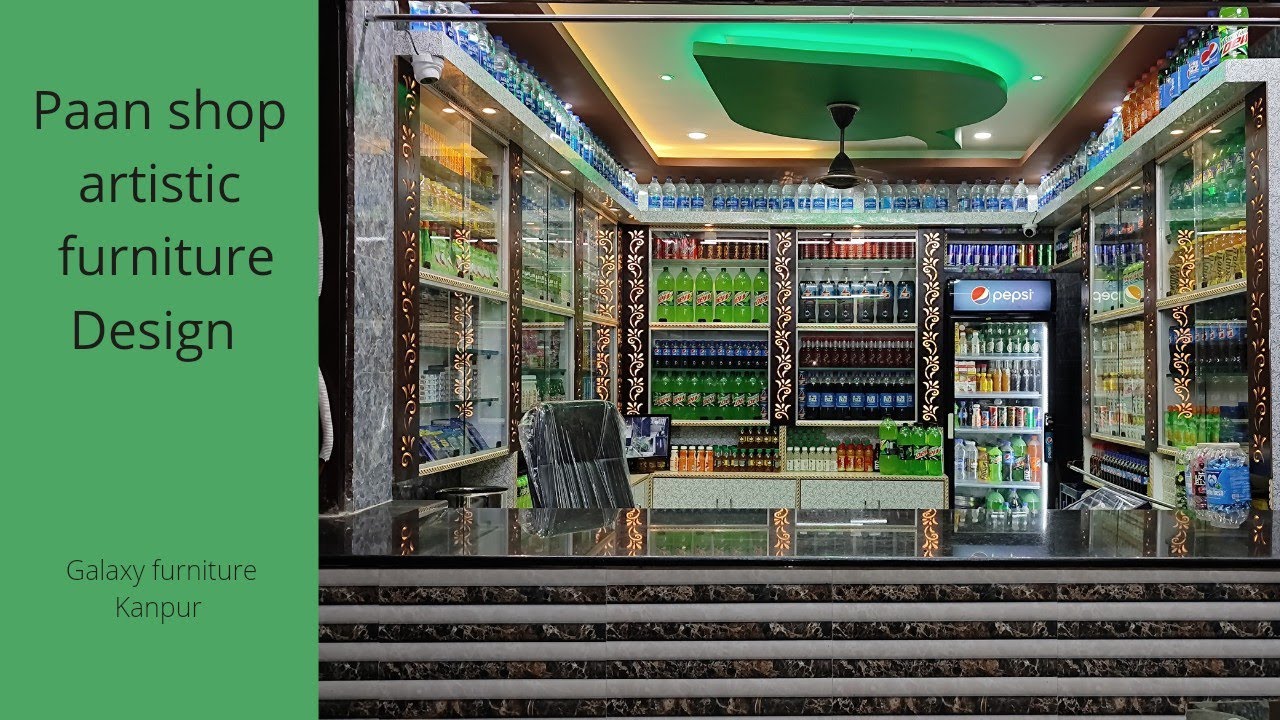 paan shop design/shop interior design/paan shop decoration/shop furniture (@galaxy furniture kanpur