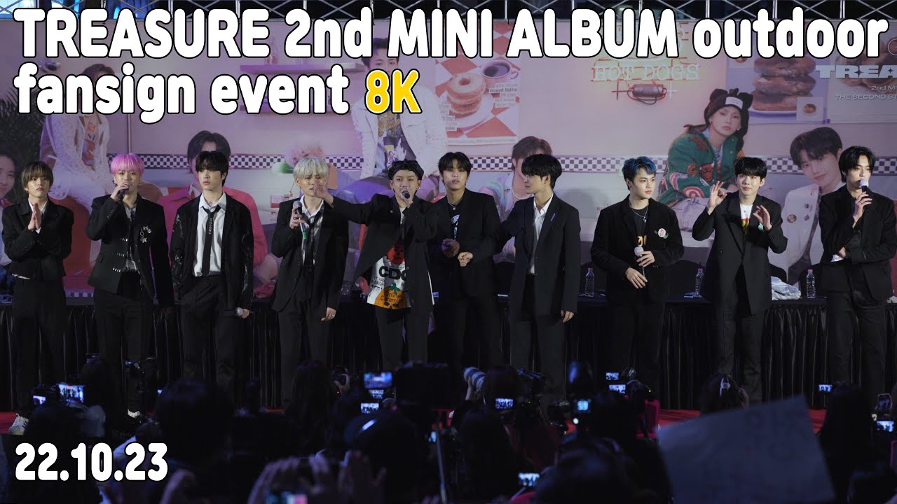트레저(TREASURE) TREASURE 2nd MINI ALBUM outdoor fansign event 22.10.23