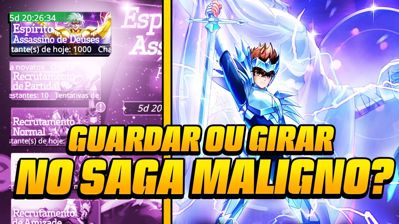 N&Atilde;O GASTE NO BANNER ERRADO! GIRAR NO SAGA MALIGNO OU ESPERAR O SEIYA ODIN? | Saint Seiya EX