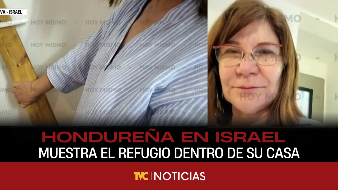 Hondureña en Israel muestra el refugio dentro de su casa tras recientes ataques.