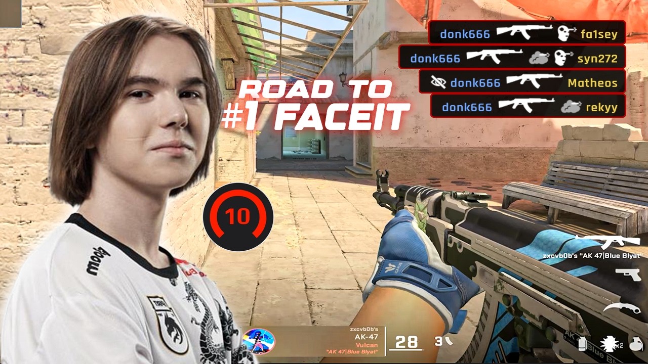 donk Gets #3 FACEIT Rank After This Match | 5100 ELO