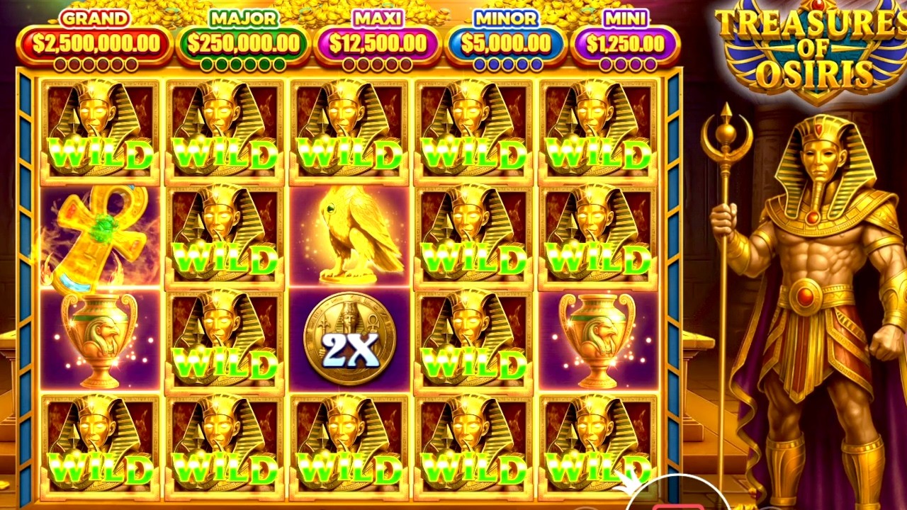 Treasures of Osiris Finds Some Stacked Wild Jackpots and Big Wins