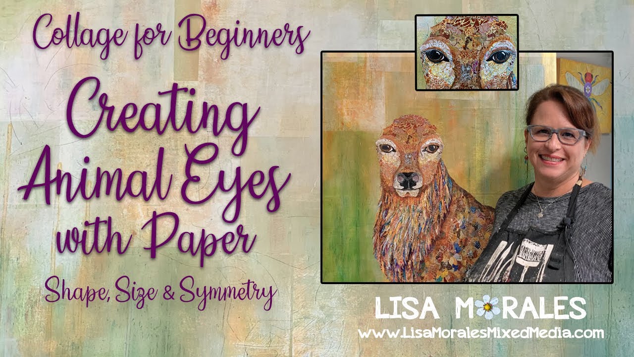 Animal Eyes - Shape, Size and Symmetry - Collage for Beginners