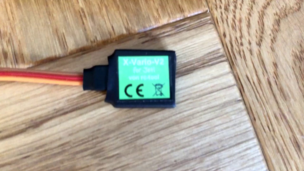 Variometer-Sensor X-Vario-V2 an der Jetibox