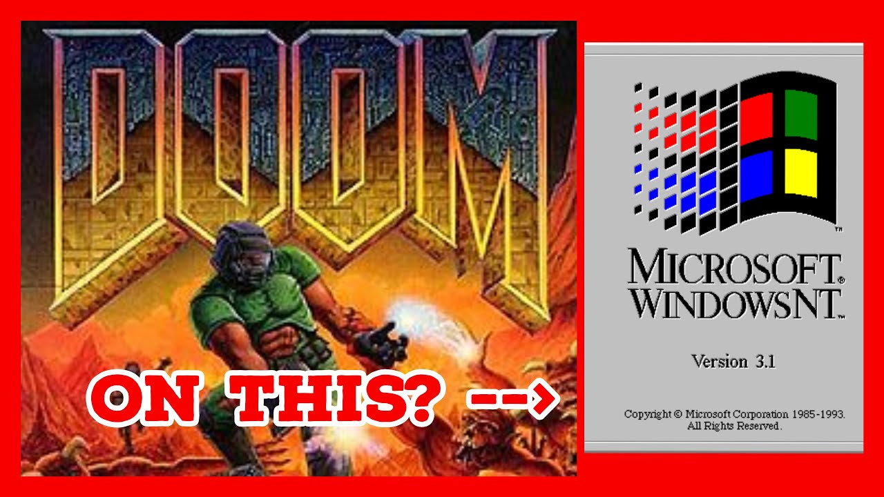 Attempting to run DOS games on Windows NT 3.1 #doscember