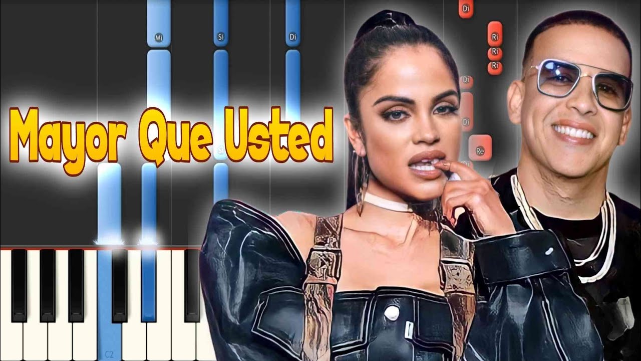 Natti Natasha x Daddy Yankee x Wisin  Yandel -  Mayor Que Usted  PIANO TUTORIAL / Instrumental