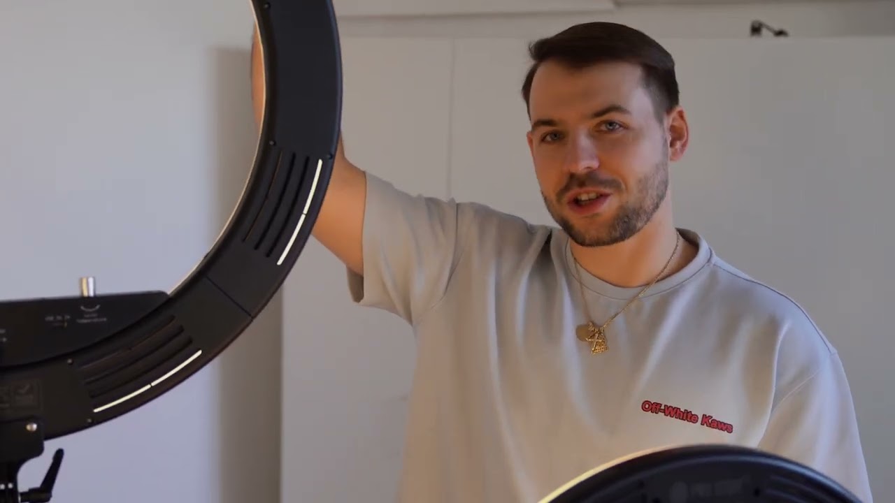 Lampa ring led do studia beauty