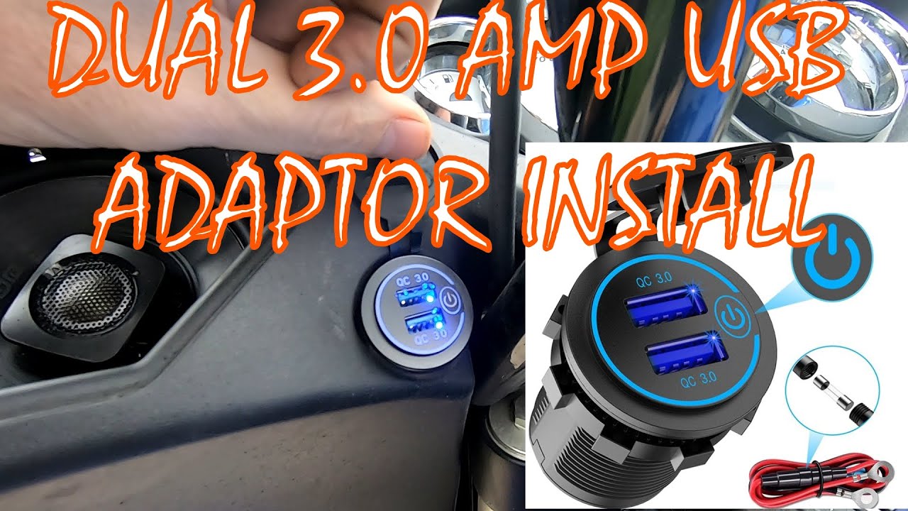 Dual 3.0 amp USB adapter Install on a 2013 Victory Cross Country Tour.