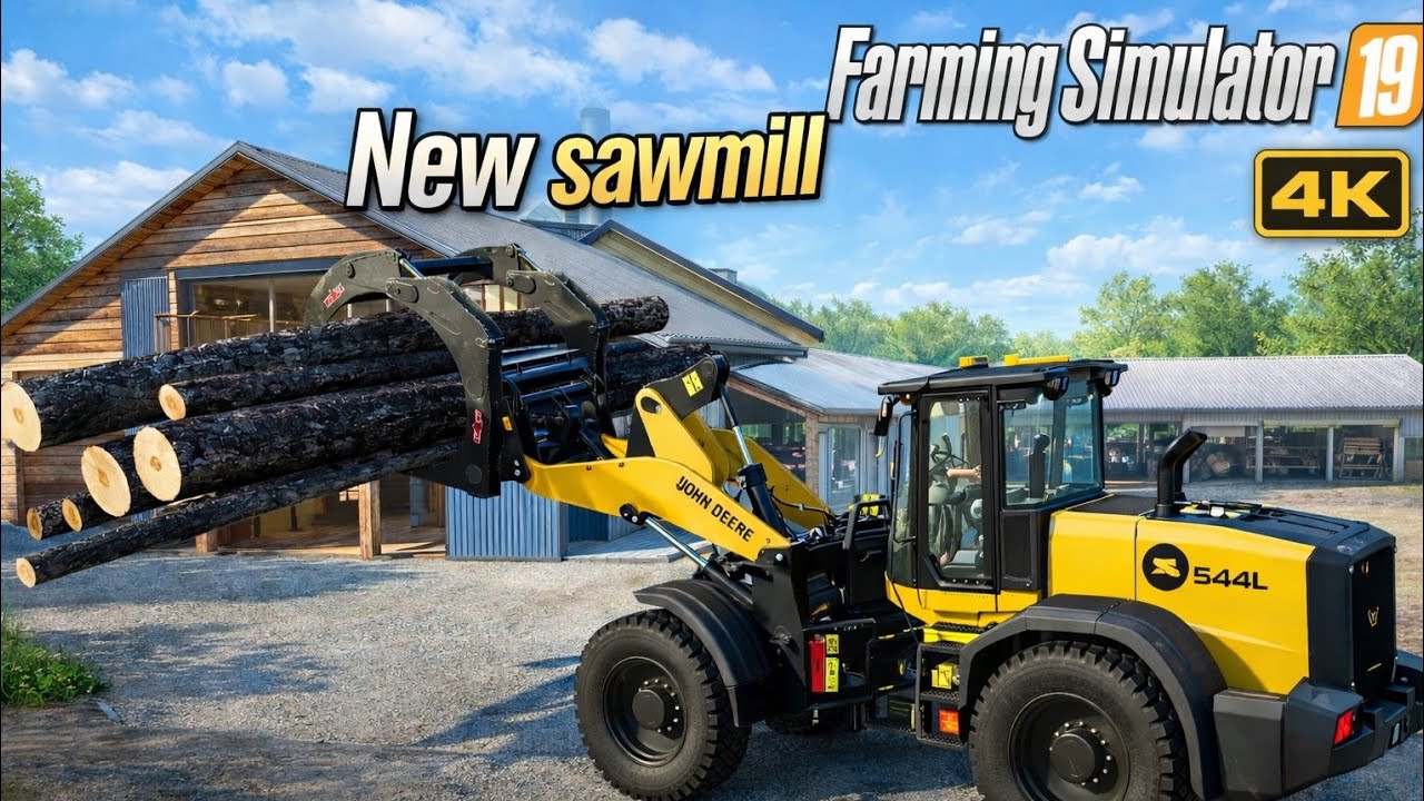 New Sawmill Gameplay | Part 2 | Farming Simulator 19 (4K)
