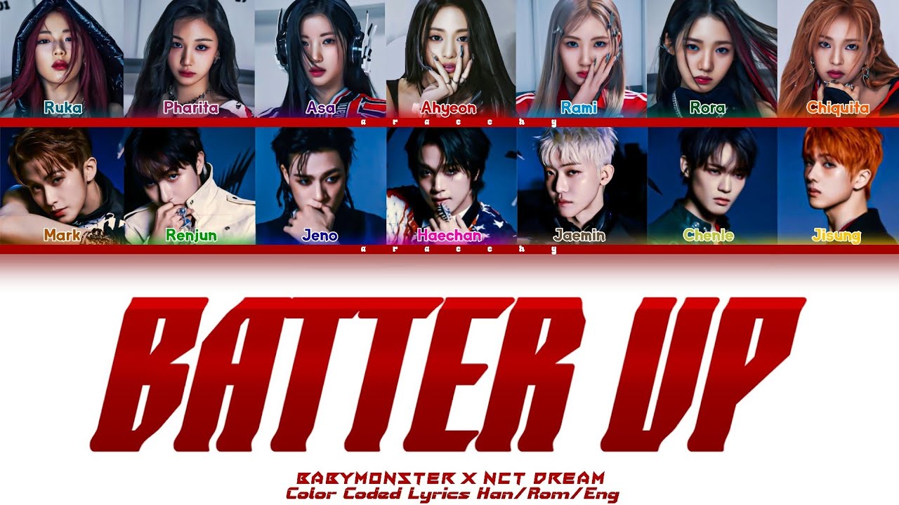 BABYMONSTER X NCT DREAM - BATTER UP Lyrics (Color Coded Lyrics)