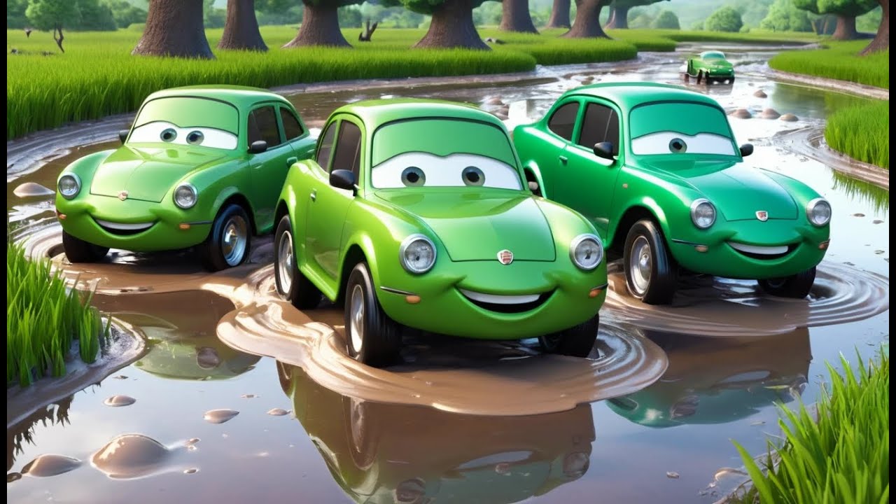 Muddy Cars Song &ndash; Who Gets Dirty First | Fun Vehicle Song for Kids | Messy Racing Adventure