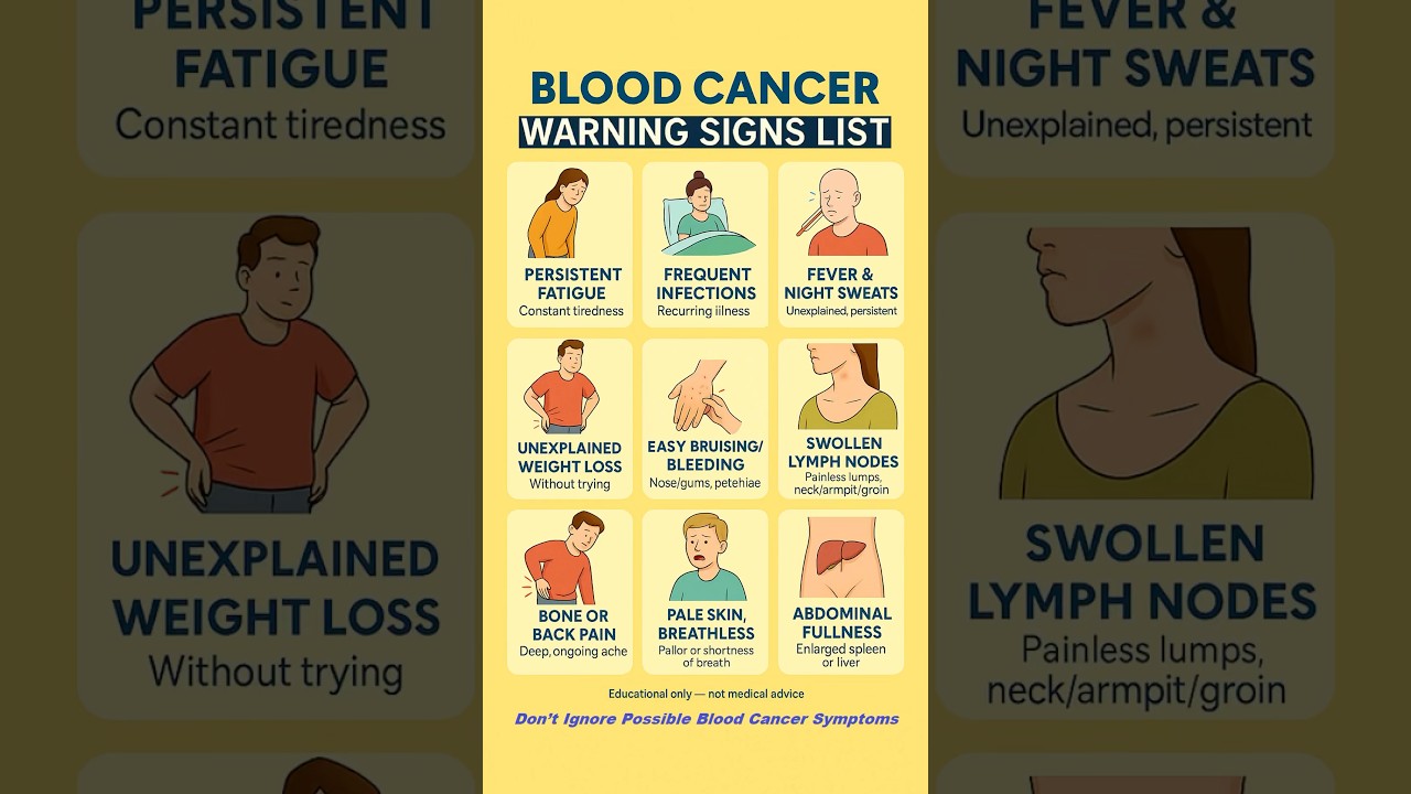 9 Early Blood Cancer Warning Signs 