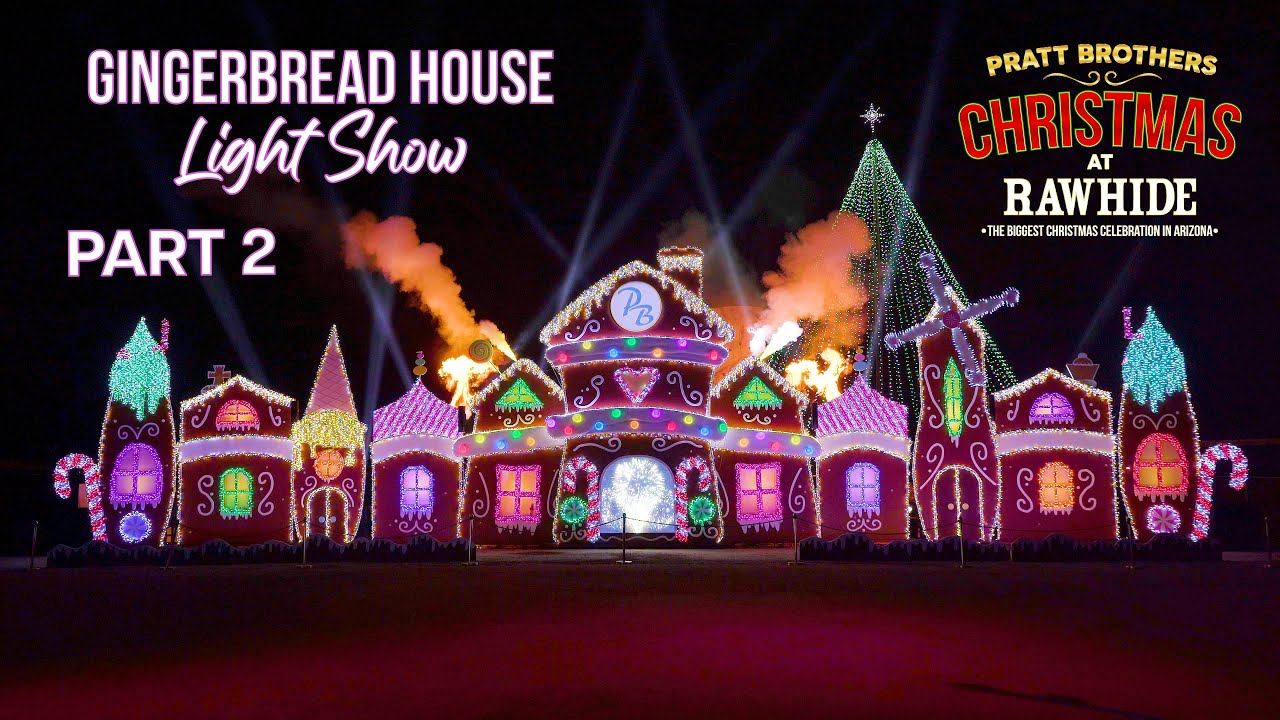 Gingerbread House Light Show (PART 2) Pratt Brothers Christmas