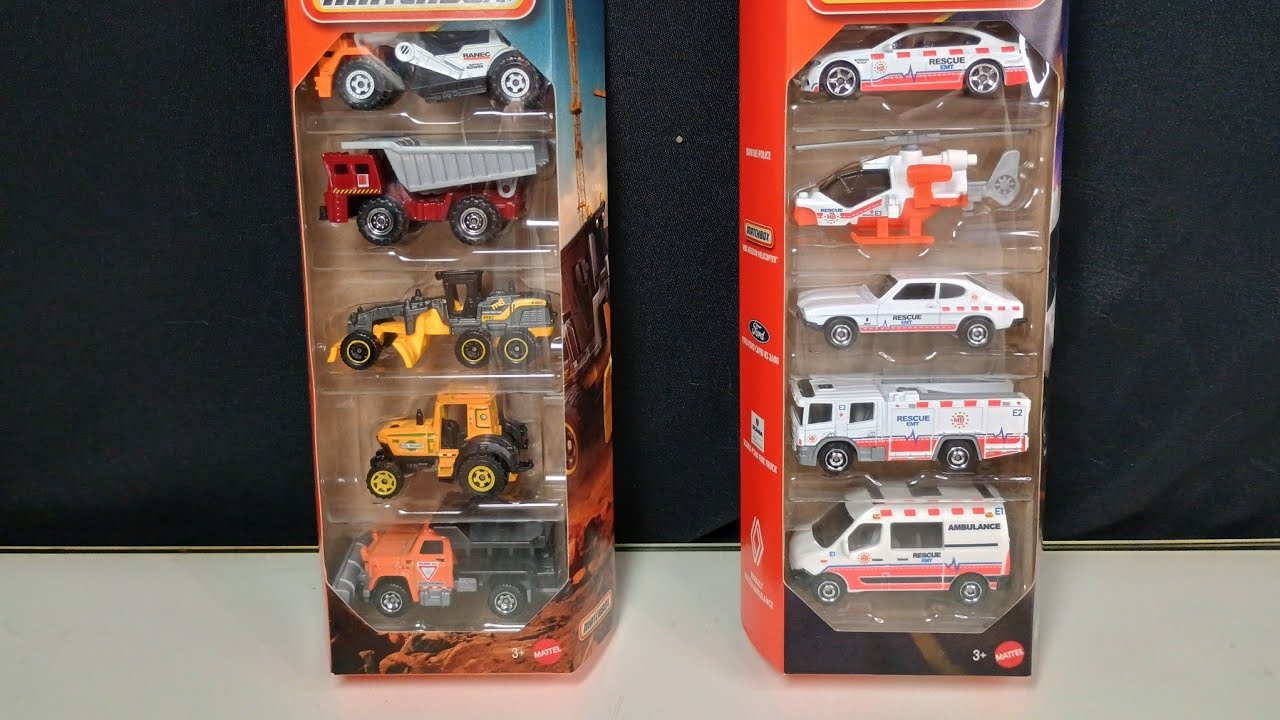 Новые наборы Matchbox из 5 штук! Новые литые пикапы #121