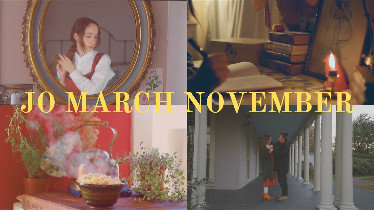romanticizing november//jo march inspired cozy vlog