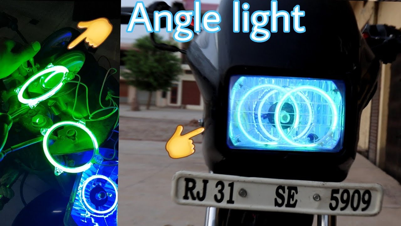 How to install angle eye light in splendor + useful video | modification 2018 | modified junction |