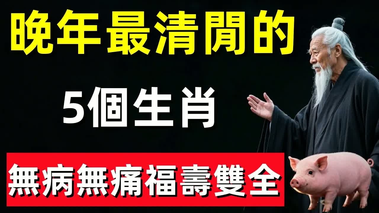 晚年最清閒的5個生肖，無病無痛、福壽雙全！！#修行思維 #修行 #福報 #禪 #道德經 #覺醒 #開悟 #禅修