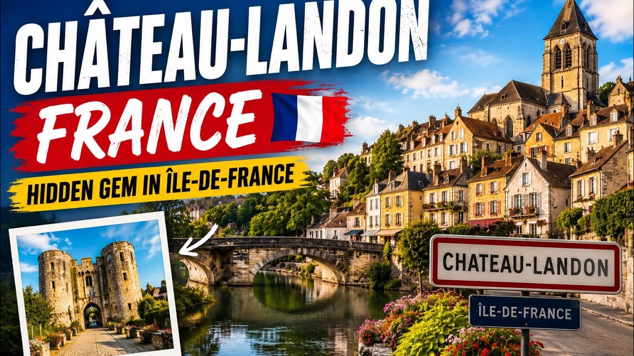 Château-Landon is a heritage village known for its ancient churches,abbey ruins,stone houses,gardens