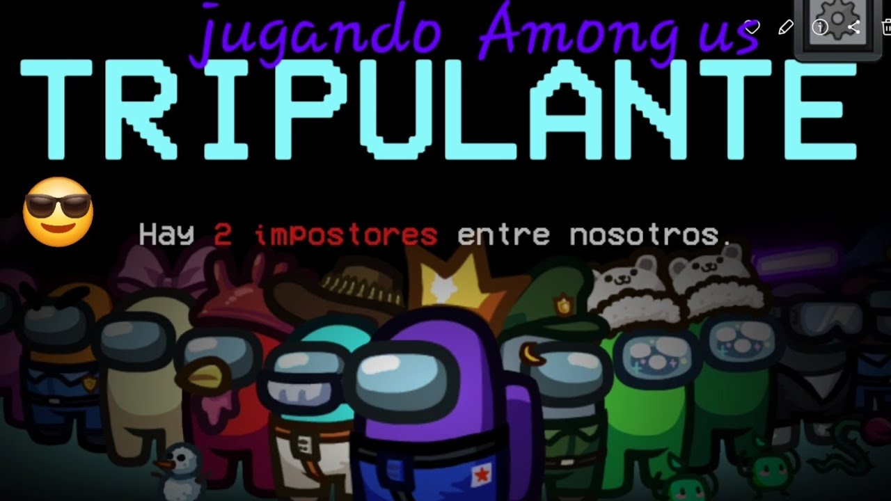 Juguemos Among us en la tablet 😁
