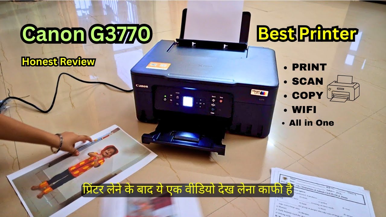 Best Canon Printer for Home Office & Shop | Canon PIXMA G3770 Wi-Fi Printer Unboxing & Review