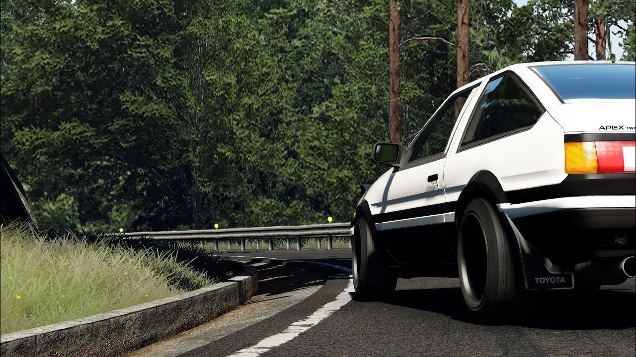Assetto Corsa | PK Akina 4:44.805 AE86 Tuned | Xbox Controller | 아세토 코르사 - 아키나 다운힐
