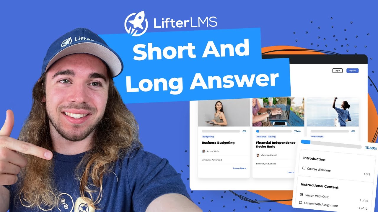 Create Short and Long Answer Quiz Questions In Your LMS Website