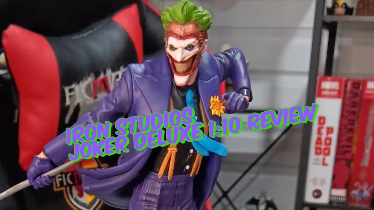 Iron studios Joker deluxe 1:10 statue review! 3 different face sculpts! #joker #ironstudios